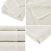 SEVOBAL Bath Towel and Washcloth Sets Luxurious Antimicrobial Cotton Tencel Blend Towel Set for Bathroom Use, Ivory, 14.17"*10.24"*8.66" - 2 of 4