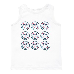 The Juniper Shop SmileyWorld Patriotic Stars Stacked Toddler Tank - 1 of 4