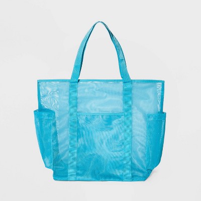 Blue See Through Tote Bag