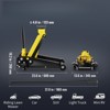VisioGear Low Profile Floor Jack, 3 Ton Single Piston Hydraulic Pump, Natural, 29.71"*16.72"*6.87" - 3 of 4