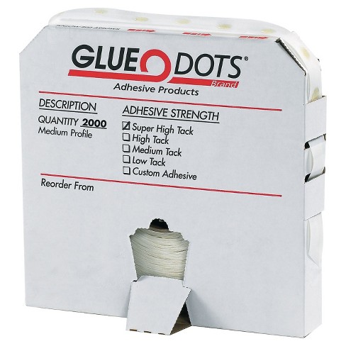 Dot Shot® Pro Medium Tack/Low Profile Glue Dots S-10365 - Uline