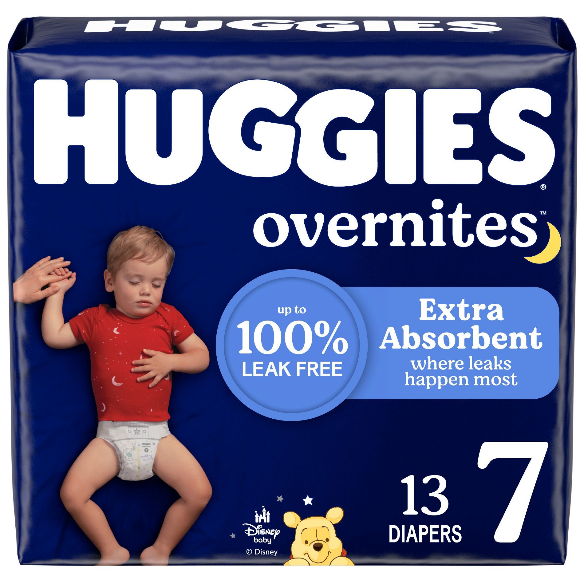 Huggies Overnites Nighttime Baby Diapers - Size 7 - 13ct