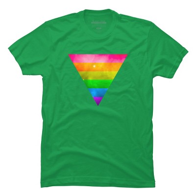 Adult Design By Humans Pride Rainbow Galaxy Triangle By TheRandom T-Shirt