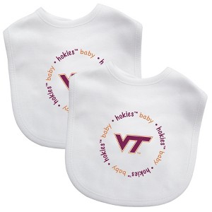 BabyFanatic Officially Licensed Unisex Baby Bibs 2 Pack - NCAA Virginia Tech Hokies - 1 of 4