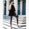 Womens Velvet Blazer Jackets Casual Long Sleeve Lapel Collar Pocketed Blazer Suits Work Outfits Shawl Collar Blazer - 4 of 4