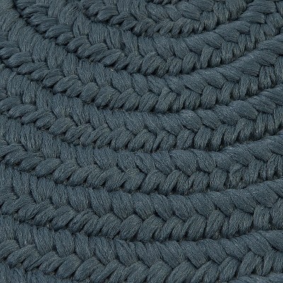 Colonial Mills Port Royale Braided Rug, Lake Blue 2x11, Oval Shape