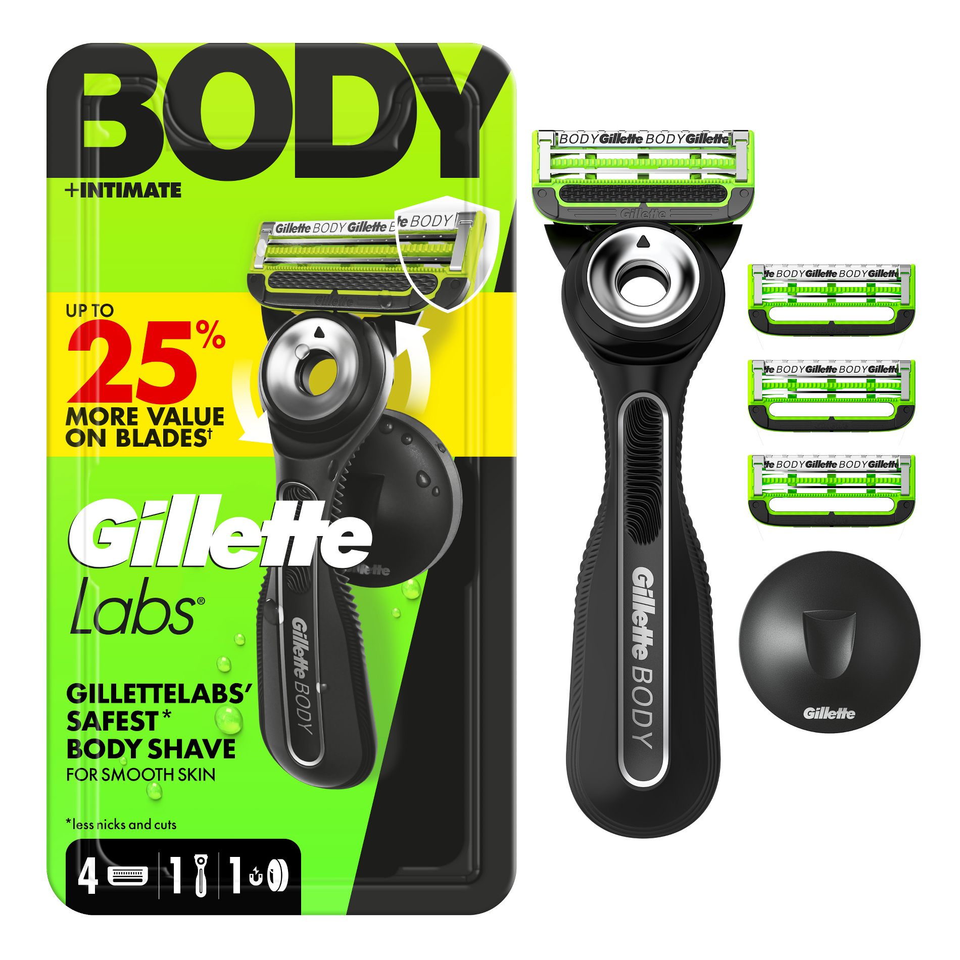 Gillette Labs Body Razors - 4ct