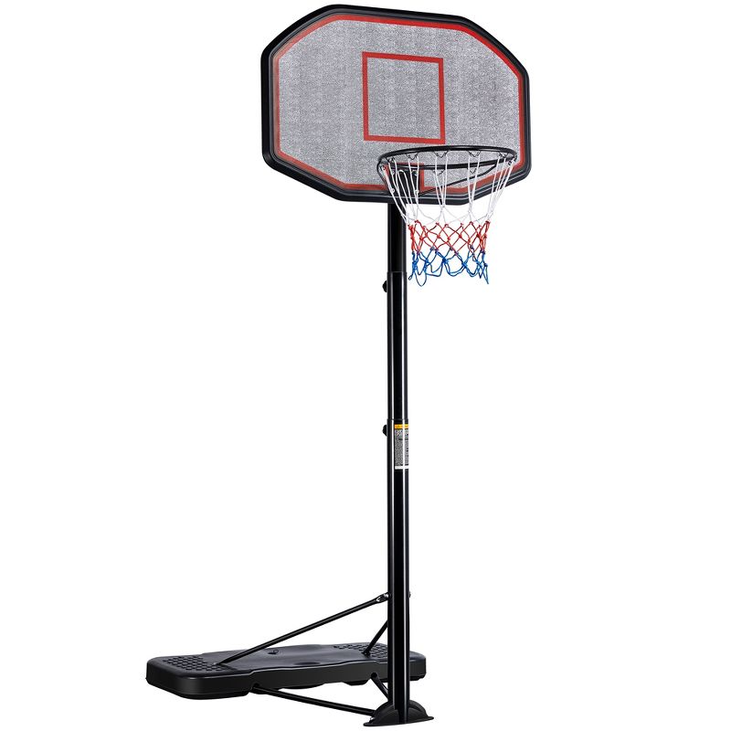 Yaheetech 43-inch Portable Basketball Hoop 9-12ft Adjustable Height Basketball Hoop System for Outdoors, 1 of 11