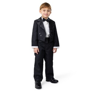 Dress Up America Butler Costume for Kids - Black Tuxedo Costume Set - - 1 of 3