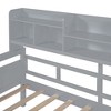 PAGED Twin Size Daybed Wooden Bed Frame Modern Sofa Bed with 2 Storage Drawers and Open Bedside Shelves - 4 of 4