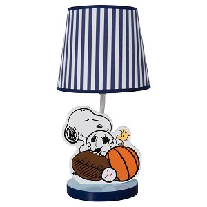 Peanuts Lamp w/ Shade & Bulb - Snoopy Sports