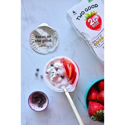 Two Good Low Fat Lower Sugar Strawberry Greek Yogurt - 4ct/5.3oz Cups_2