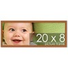 PosterPalooza | Panoramic Modernist Brown Picture Frame - UV Acrylic, Foam Board Backing, Hanging Hardware - 2 of 4