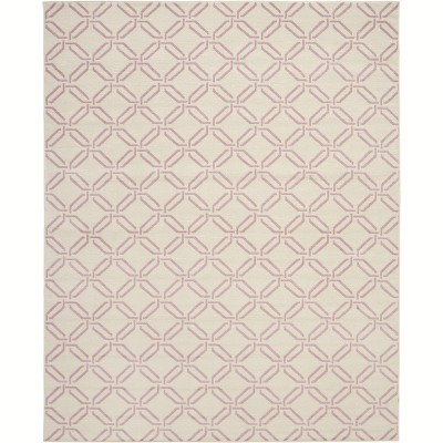Jubilant JUB17 Blue Area Rug Eclectic Retro Trellis By Nourison