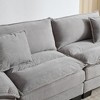 Sapphtopaz Corduroy Sofa Upholstered Sleeper Sofa Bed with Pillows 2-Seat Loveseat Comfy Couch with Deep Seat Couches for Living Room,Bedroom - 3 of 4