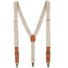 CTM Men's 1 Inch Wide Suspender with Faux Leather Buckle and Clip-Ends - 4 of 4