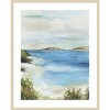 Amanti Art Blue Beach I by Allison Pearce Wood Framed Wall Art Print - 4 of 4