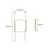 Unique Bargains Stainless Steel Invisible U Type Wall Plate Hangers 1 Set - 2 of 4