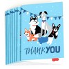 Big Dot of Happiness Pawty Like a Puppy - Dog Baby Shower or Birthday Party Thank You Cards (8 count) - 2 of 4