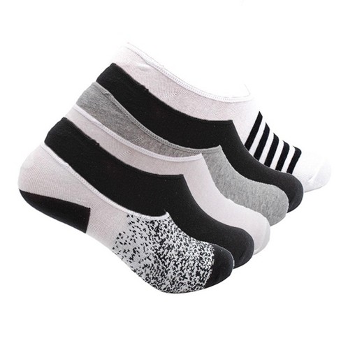 6 Pairs No Show Socks Lace Women No Show Liner Socks Womens No Show Socks  Thin Low Cut Casual Socks Non Slip 01 Black/Gray/Pink/White/Beige