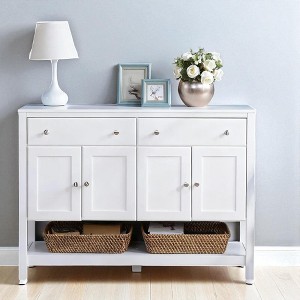 Mshliw Sideboard Buffet Cabinet with Drawers and Adjustable Shelves, Coffee Bar Storage Cabinet for Kitchen, Dining Room, or Living Room - 1 of 4