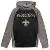 Nfl New Orleans Saints Men's Gray Full Back Run Long Sleeve Lightweight  Hooded Sweatshirt : Target