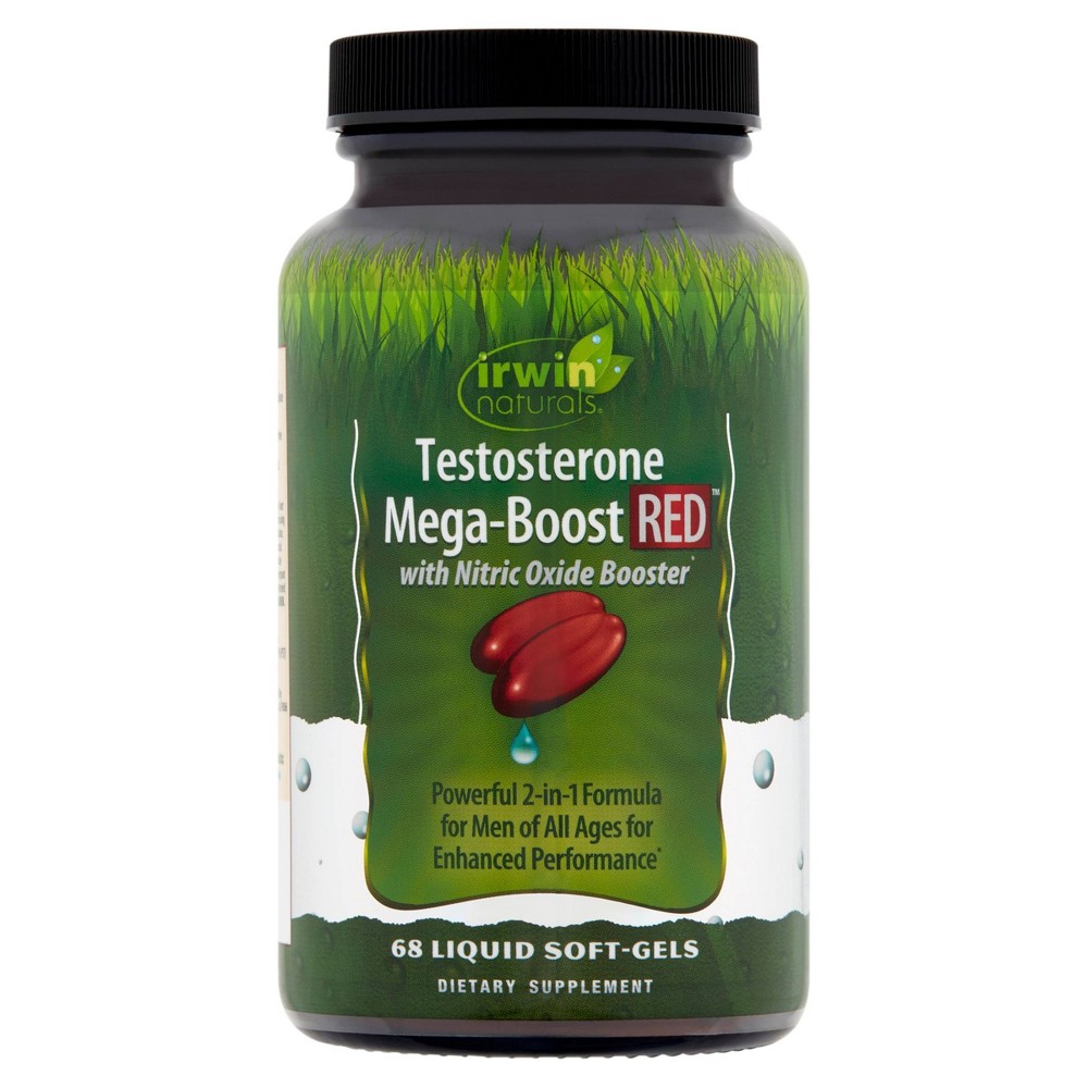 Photos - Vitamins & Minerals Irwin Naturals Testosterone Mega Boost Softgels - Red - 60ct