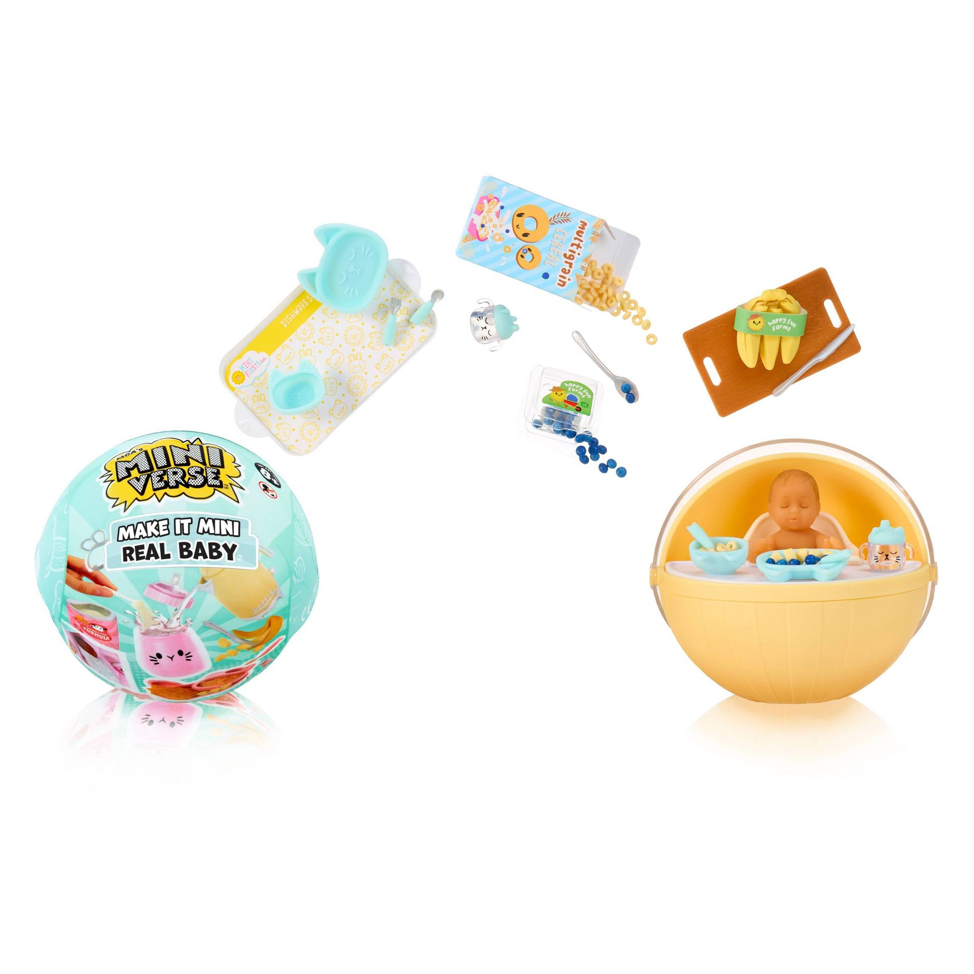 Make It Mini Baby Food Mini Collectibles - Miniature Baby, Playset, Food, Bottles