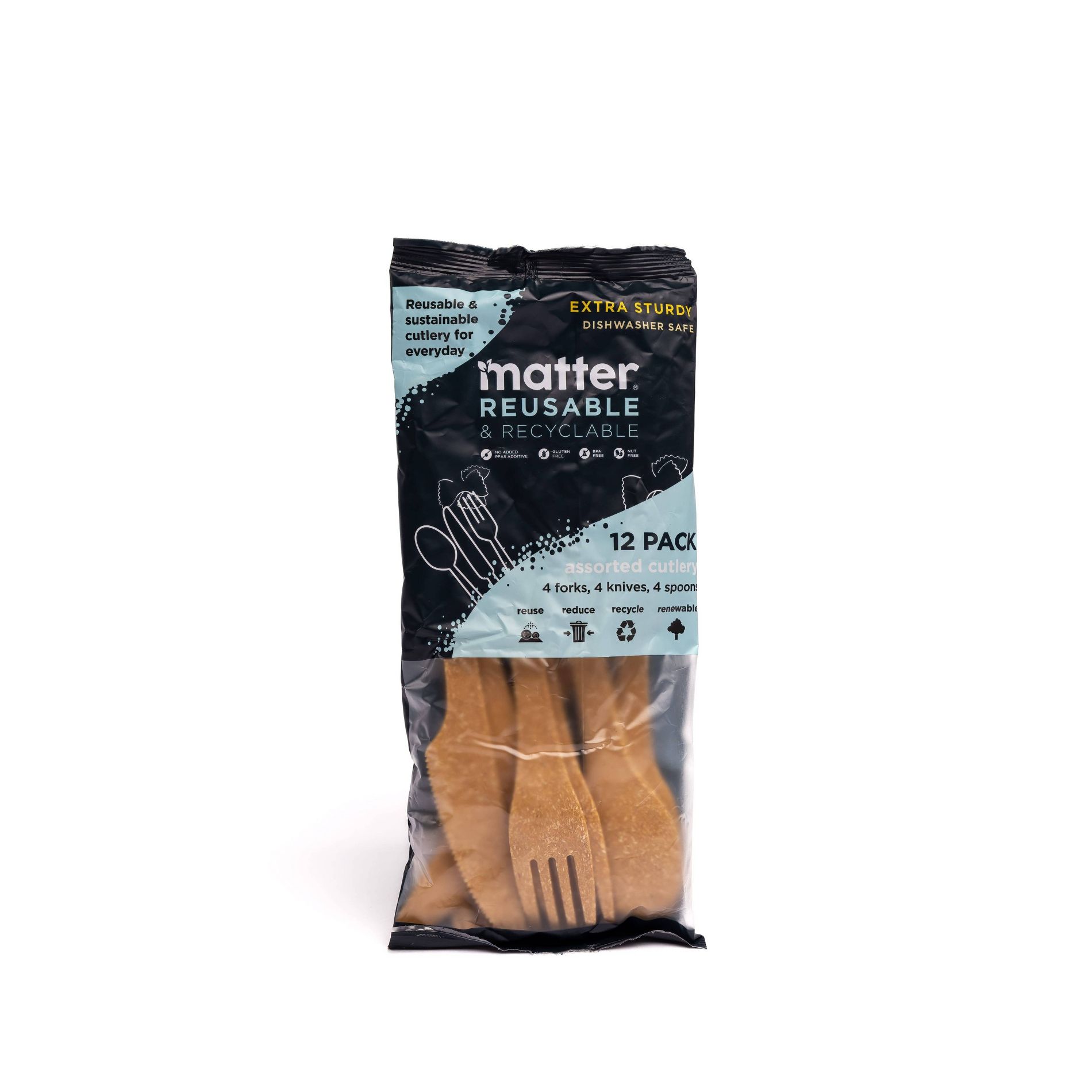 Matter Reusable Assorted Cutlery - 12ct