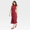 Women's Lunar New Year Tank Dress - Burgundy - image 3 of 4