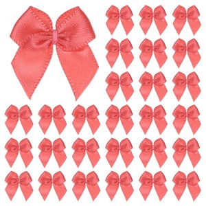Unique Bargains Polyester Craft Satin Decorative Ribbon Bow 1x1 Inch 50 Pcs - 1 of 4