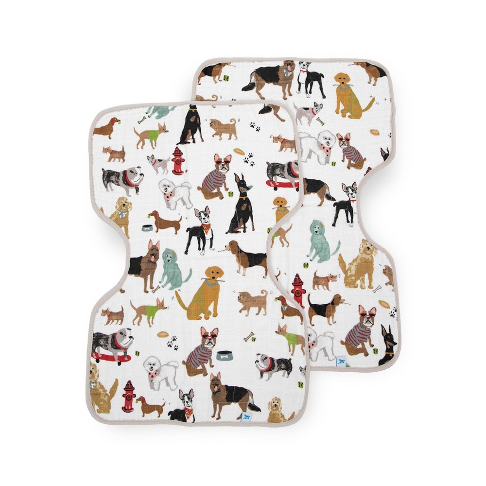 Photos - Other for Feeding Little Unicorn Cotton Muslin Burp Cloth - 2pk - Woof