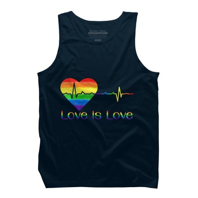 Design By Belugastore Humans Pride Heartbeat Love is Love By Belugastore Tank Top