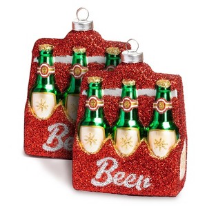 2pc Ornate Hand Made Glass Blown Christmas Ornaments Figurines Tree Decoration -  Every Day is Christmas - 1 of 4