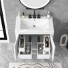 NicBex 30" Bathroom Storage Cabinet with Sink, Morden Bathroom Vanity, 2 Spacious Cabinet Doors, 2 Two-Tier Drawers, 1 Open Shelf for Bathroom - 2 of 4