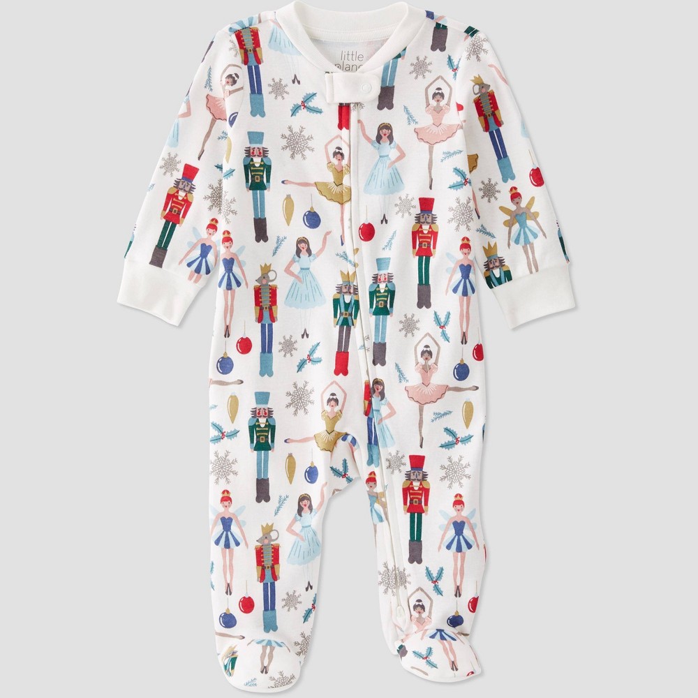 Little Planet by Carter’s Organic Baby Nutcracker Sleep N' Play - White Newborn