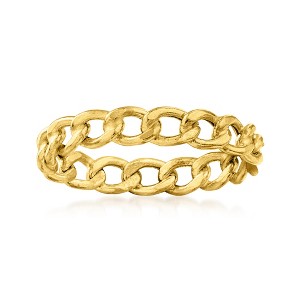 Pure Collection by Ross-Simons Italian 14kt Yellow Gold Curb-Link Ring - 1 of 4