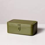 Decorative Metal Storage Box Green - Hearth & Hand™ with Magnolia