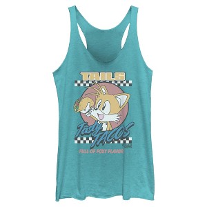 Womens Sonic the Hedgehog Tails Tasty Tacos Racerback Tank - 1 of 4