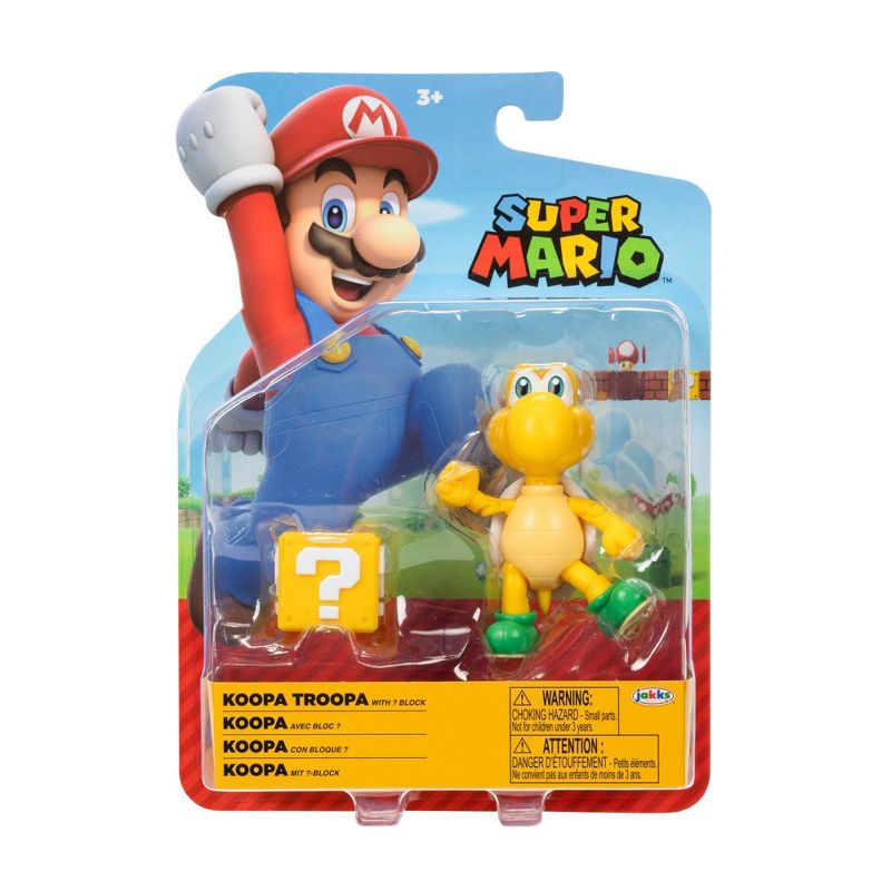 Nintendo Super Mario Koopa Troopa with ? Block Action Figure, 2 of 6