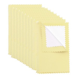 Unique Bargains Pure Cotton Flannel Jewelry Cleaning Portable Cleaning Cloth 10 Pcs - 1 of 4