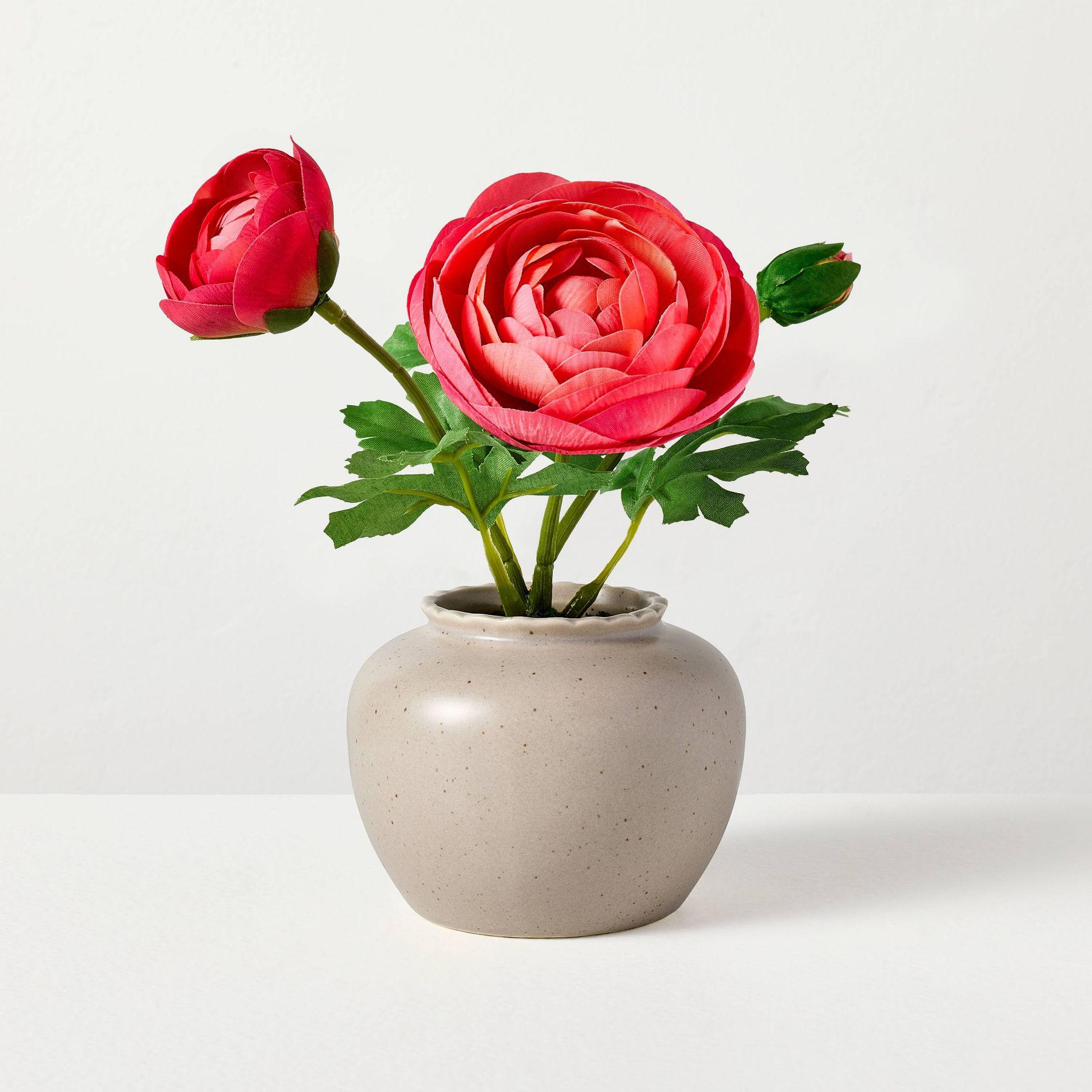 Small Pink Ranunculus Artificial Arrangement - Hearth & Hand™ with Magnolia