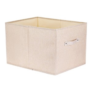 Unique Bargains Fabric Foldable Closet Storage Bins with Handles - 1 of 4