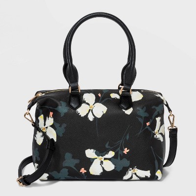 Zip Closure Satchel Handbag - A New Day™