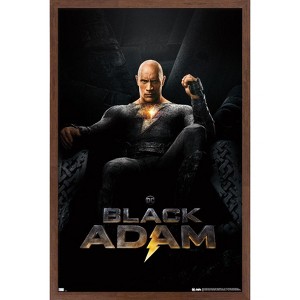 Trends International DC Comics Movie Black Adam - Throne One Sheet Framed Wall Poster Prints - 1 of 4