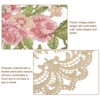 Unique Bargains Retro Lace Embroidered Polyester Placemat 2 Pcs - 3 of 4