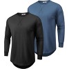 COOFANDY 2 pack Cotton Long Sleeve T Shirts Gym Shirts - 2 of 4