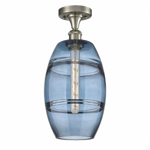 Vaz - 1 Light Semi-Flush Mount In Industrial Style-11.13 Inches Tall and 8 Inches Wide - 1 of 1