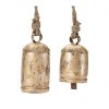 Distressed Metal Bell Ornament (Set of 2) - 3 of 4