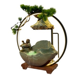 YIYIBYUS Desktop Water Fountain, with Water Pump, Tabletop Water Ornament - 1 of 4